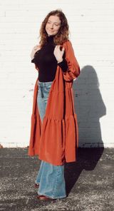 Boutique Mauve Long Duster Photo 0