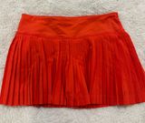 Lululemon Pleated Orange Skirt Photo 0