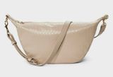 nwt universal thread Cream Crescent Crossbody Bag with Gold Hardware Photo 0