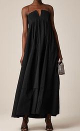 J. Crew Strapless Linen Poplin Maxi Dress  Photo 0