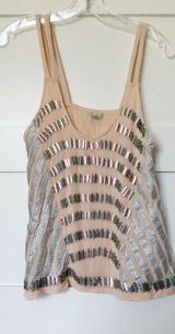 Ecote Iridescent Beaded Tank Top Photo 0