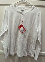 Helly Hansen New NWT white long sleeve large t-shirt luxury activewear Photo 0