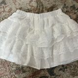 White Lace Skirt Photo 0
