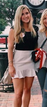 Lumière white Skirt Photo 0