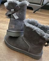 UGG Bailey Bow II Women's Boot - Gray, Size US6 Photo 0