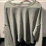 Aerie Cropped Twist Back Sweater Photo 0