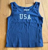 Cropped USA tank top size small Photo 0