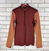 Patagonia Women’s Striped Quarter Zip Long Sleeve Pullover Size M Photo 0