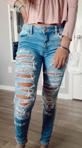 American Eagle Outfitters Ripped Jeans Photo 0