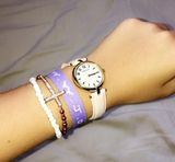 Lavender W.W.J.D Bracelet Purple Photo 0