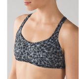 Lululemon Free To Be Zen Strappy Back Sports Bra Plume White Black 6 Photo 0