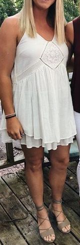 ASOS white flowy boho dress Photo 0