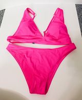 SheIn Neon Pink Two Piece Swimsuit NWOT - Size XL Photo 0