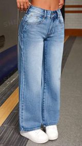 Light Wash Wide Leg jeans Size M Photo 0
