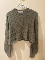 ZARA Cropped Sweater Long Sleeve Photo 0