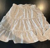 SheIn Black And White Polkadot Skirt Photo 0