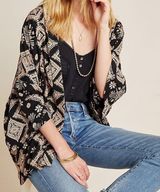 Anthropologie Andersen & Lauth Printed Kimono Photo 0