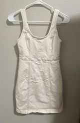 White Denim Dress Photo 0