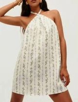Reformation NWT Maui Linen Halter Mini Dress in Chalet Floral Size XS Photo 0