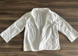Talbots Women’s White Button Up Top Photo 0