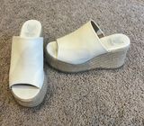 White Espadrille Platform Heels Photo 0