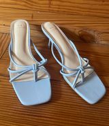 H by Halston Halston Blue Heel Sandals Photo 0