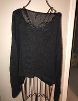 Guess Black Knit Oversized Sweater Photo 0