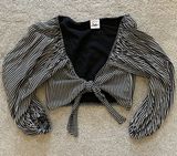 Selfie Leslie Cropped Tie Top Photo 0