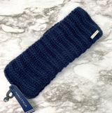 Nautica Fleece Lined Knit Headband Navy Blue Photo 0