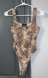 Kittenish Snake Skin Bodysuit Photo 0
