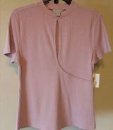 Belle & Sky Pink Short Sleeve Shirt/ Blouse Photo 0