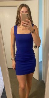 Royal Blue Mini Dress Photo 0