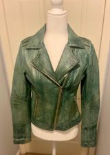 Green Leather Jacket Photo 0