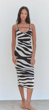 WRINKLE-EFFECT KNIT DRESS small Photo 0