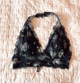 Live Love Dream Floral Lace Halter Bralette Size Small Photo 0