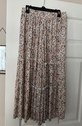 Floral Print Maxi Skirt Multi Photo 0