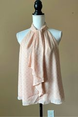 JOIE | Silk Pink Leikyn Printed Blouse Sz M Photo 0