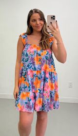 Boutique Tropical Mini Dress Multiple Photo 0