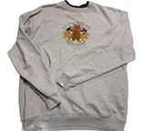 Vintage X Large Grandma Sweatshirt Teddy Bear Grandkids Embroidery Bow Button Size XL Photo 0