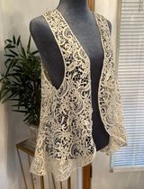 Bongo Women's Crochet Boho Lace Floral Vest Boho Photo 0