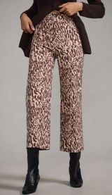 Anthropologie Maeve The Colette Cropped Wide-Leg Pants, Size 28 Photo 0