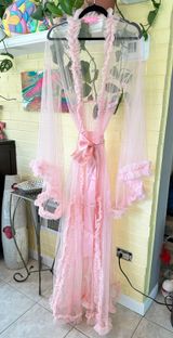 Dolls Kill Sugar Thrillz Pink Sheer Robe Photo 0