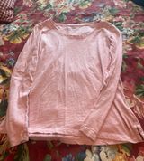 Gap Scoop Neck Ballet Pink Long Sleeve Photo 0