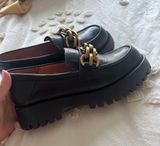 Beau Today Black Chain Loafers Size 8 Photo 0