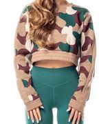 Balance Athletica Camo Commander Crop Sweatshirt Photo 0