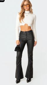 Faux Leather Pants Photo 0