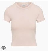 Aritzia Sunday Best Little Ribbed Tee Photo 0