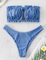 Boutique 🦋Ribbed Bandeau Bikini🦋 Photo 0