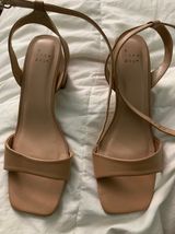 Target Nude Leather Heels Photo 0