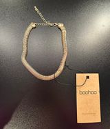 Chunky Flat Snake Chain Necklace Gold Photo 0